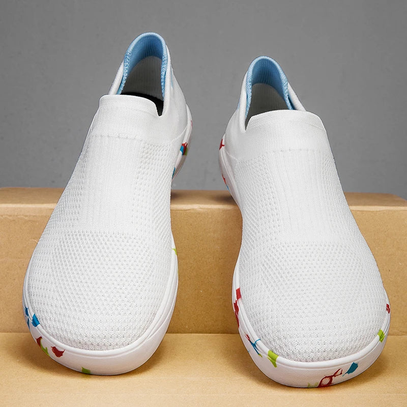 Chaussures de marche larges pour hommes – Baskets décontractées extra larges, chaussures confortables, légères et souples pour pieds larges