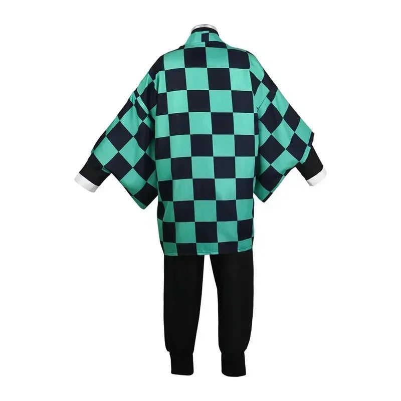 Tanjiro Kamado Inspired Cosplay Costume – Demon Slayer Anime Outfit for Kids & Adults Halloween Roleplay Gift Suit