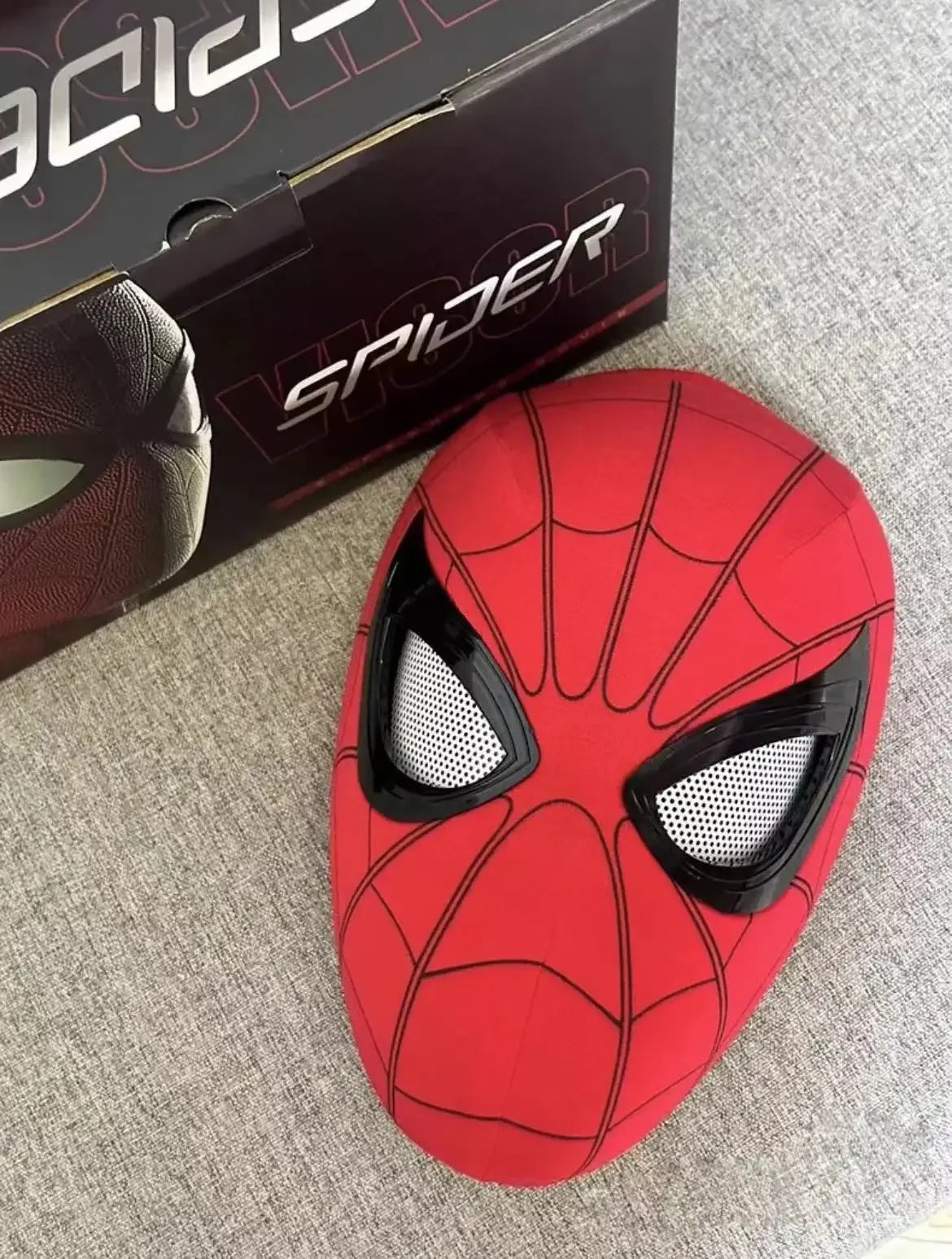 Electric Spider-Man LED Headband – Remote-Control Glowing Mask with USB Rechargeable Lighting, Fun Cosplay & Party Gift