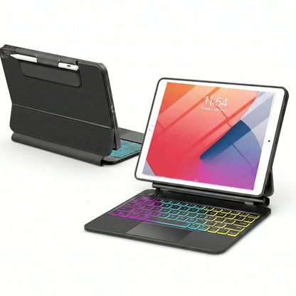 Funda Magic Keyboard para iPad 10.2 (9.ª/8.ª/7.ª generación), iPad Air 3 y iPad Pro 10.5 – Cubierta folio magnética con teclado retroiluminado y soporte flotante