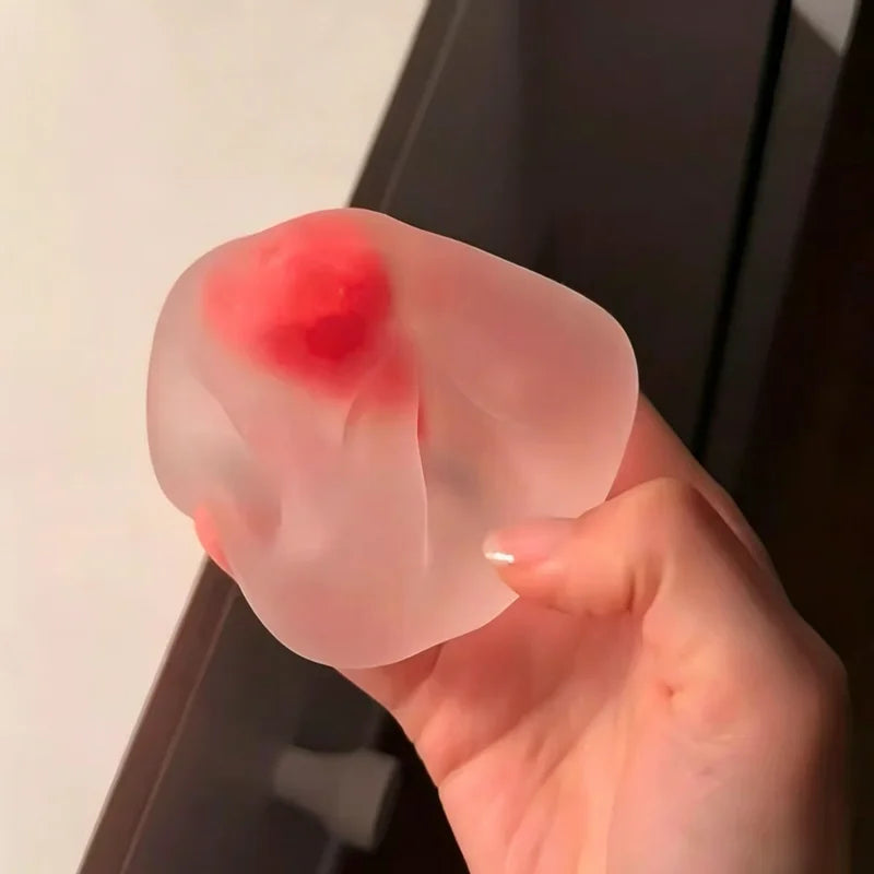 Strawberry Mochi Squeeze Toys – Slow Rebound Stress Relief Fidget Toy for Anxiety & Anger Release, Gift for Friends