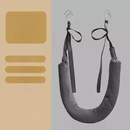 Cinturón de tracción lumbar – Cinturón de apoyo para estiramiento espinal doméstico para relajación de cintura, estiramiento de espalda y ejercicio de descompresión en barra horizontal