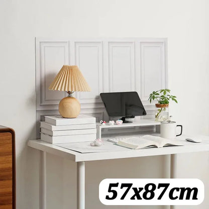 Double-Sided Wood Grain & Marble Photography Backdrop Board 57 × 87 cm – Waterproof Photo Background for Product Photography