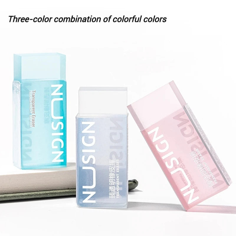 Gomme crayon en caoutchouc souple NUSIGN 2B – Gomme de qualité supérieure pour le dessin et le croquis, idéale pour les étudiants, les artistes, les examens, la peinture, l'école et le bureau