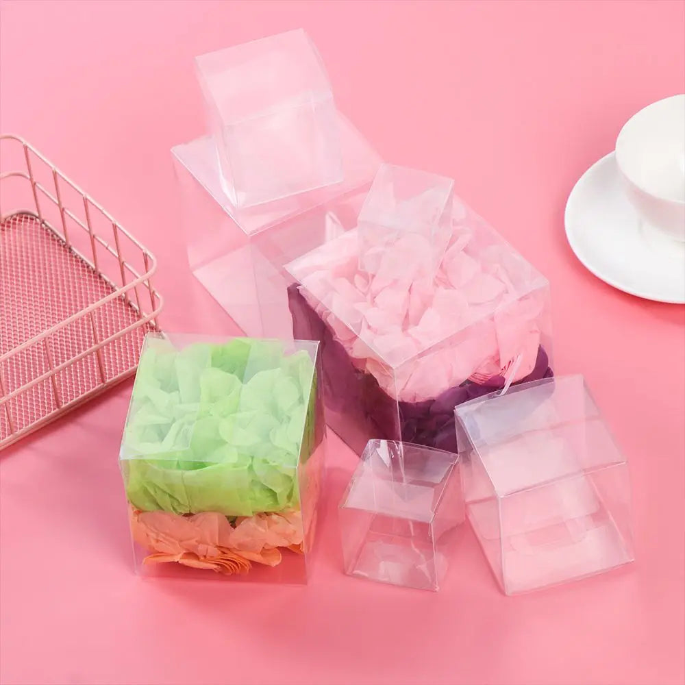 Boîtes-cadeaux transparentes pour bonbons et chocolats pour dragées de mariage, biscuits, friandises et emballages d'événements