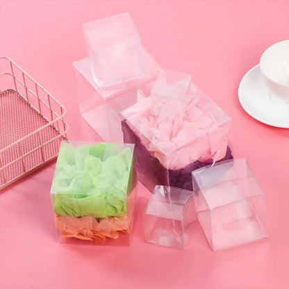 Boîtes-cadeaux transparentes pour bonbons et chocolats pour dragées de mariage, biscuits, friandises et emballages d'événements