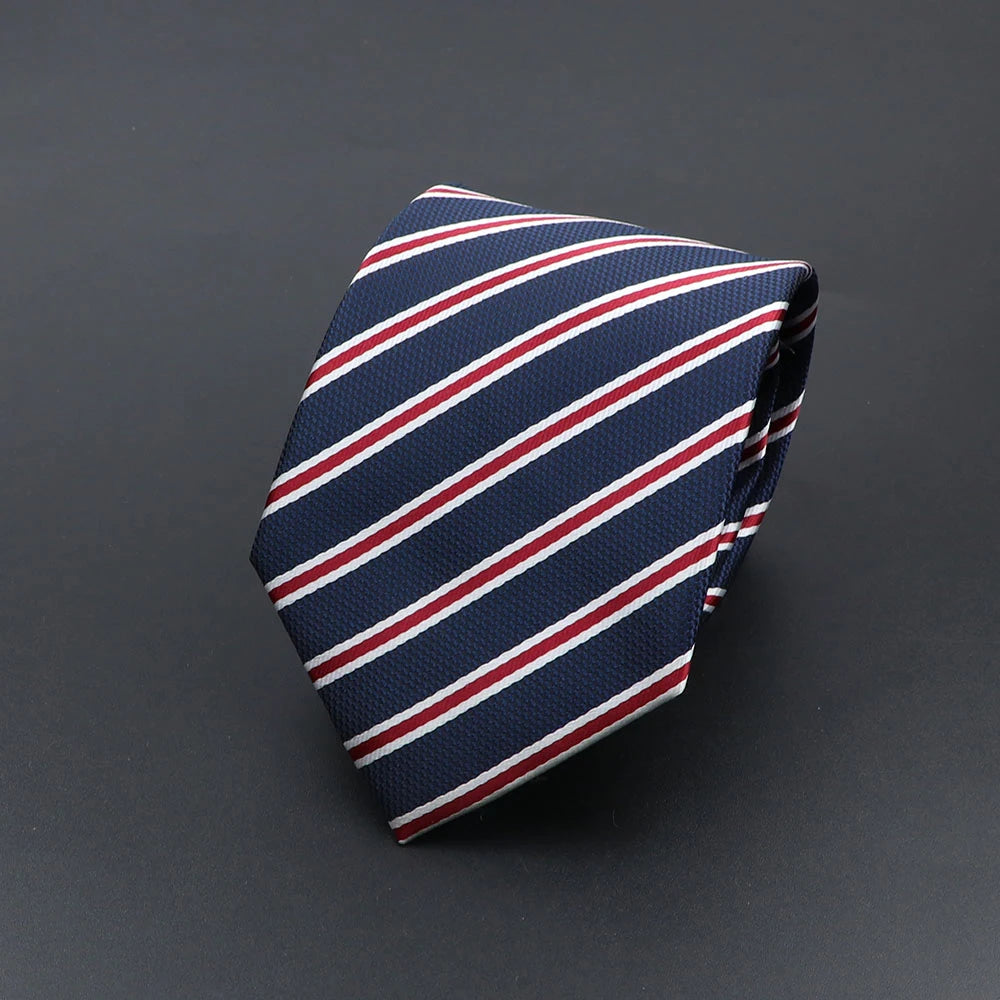 Corbata de hombre de fantasía con perro de dibujos animados, Paisley, rayas y lunares para negocios y bodas