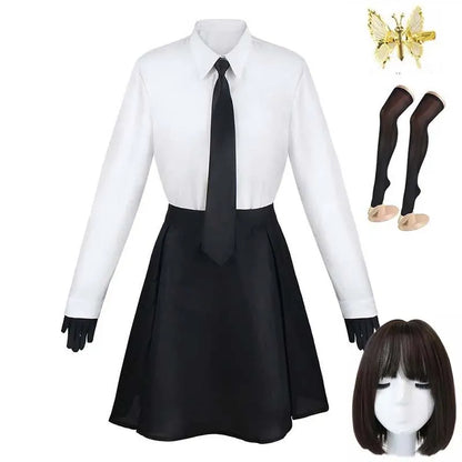Akiko Yosano Cosplay Costume – Full Set Dress with Headwear (Anime Convention Outfit)