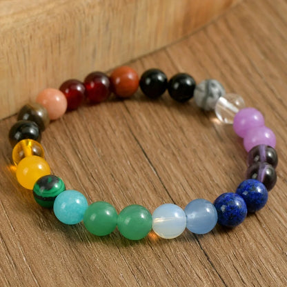Pulsera de Cuentas de Piedra Natural – Pulsera de Cristal Simbólica para Mujeres y Hombres, Protección Espiritual, Amor Propio y Regalo de Joyería de Moda