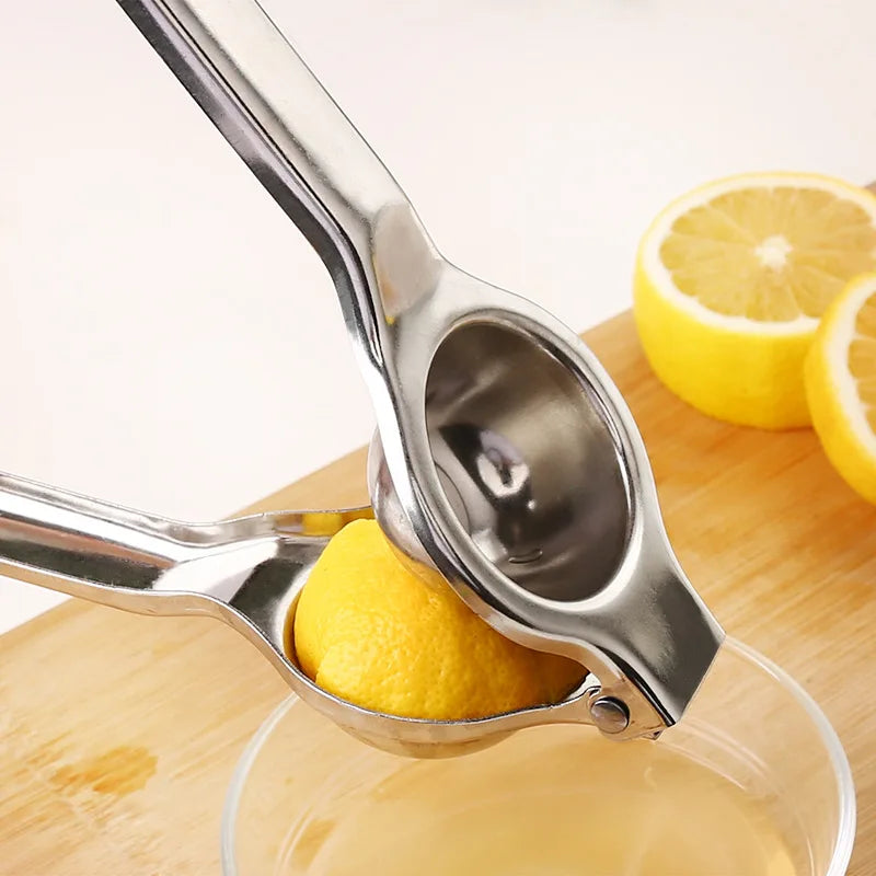 Stainless Steel Lemon Squeezer – Manual Citrus Fruit Juicer Press for Lemon, Lime & Orange Kitchen Use