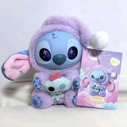 Stitch “Eat Something Before Sleep” Series Blind Box Plush Doll Pendant – Cute Ornament Mystery Box Surprise Toy Gift