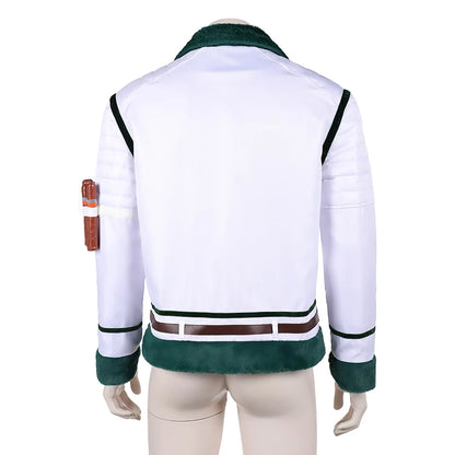 One Piece Smoker Inspired Marine Captain Cosplay Costume – Coat Jacket Outfit for Halloween, Carnival & Party Roleplay