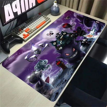 Gengar Gaming Mouse Pad – Large Extended Desk Mat with LockEdge Design for Keyboard & Computer Setup