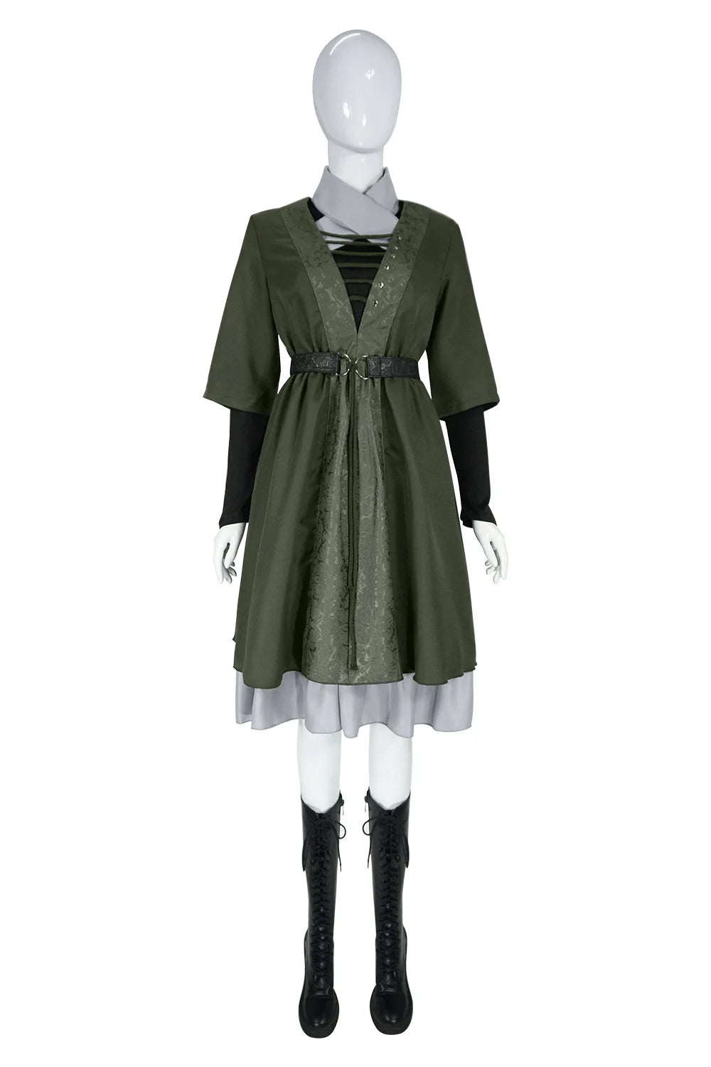 Halloween Party Women Cosplay Costume | Anime Game Style Hooded Cape Dress | Full Outfit Casual Party Wear