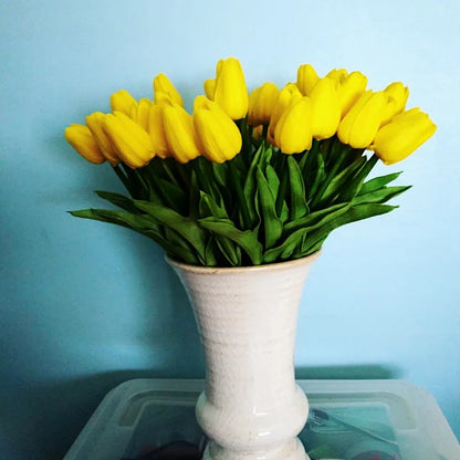 3/5/10/20pcs Real Touch Artificial Tulip Flowers – Realistic Faux Tulip Bouquet for Wedding Decor, Home Decoration, Floral Arrangements & DIY Projects