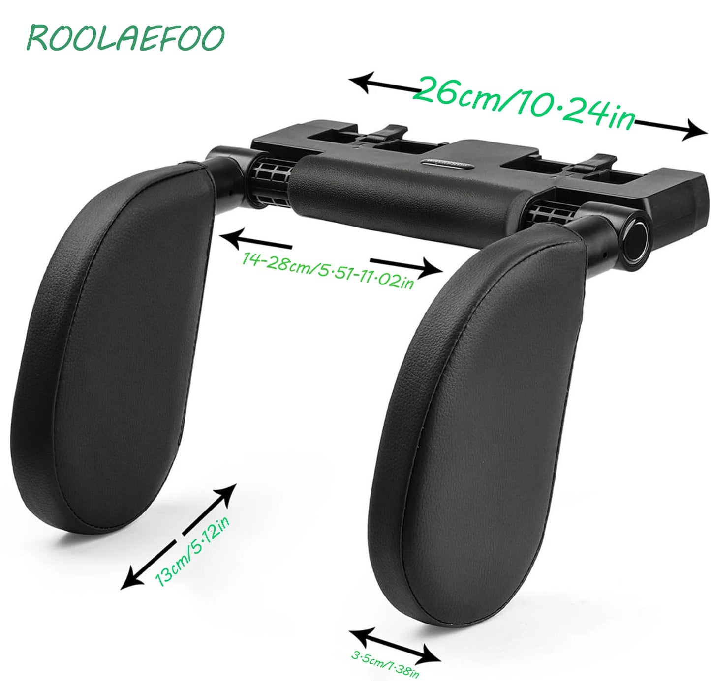 Adjustable Memory Foam Car Headrest Pillow – 180° Rotating Neck Support Cushion for Travel, Road Trips & Comfortable Car Sleeping