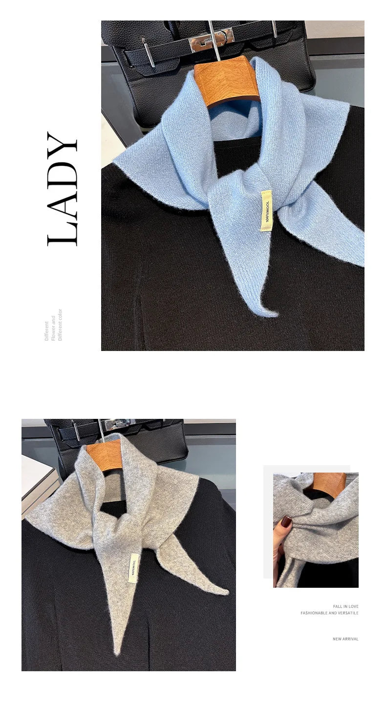 100% Wool Winter Scarf for Women Long Warm Cashmere Feel Shawl Wrap Solid Pashmina Hijab Head Scarf