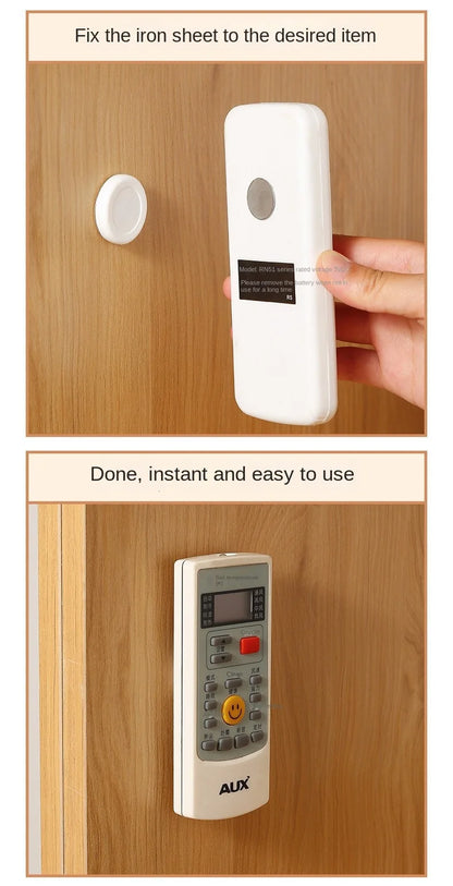 Magnetic Remote Control Holder – Adhesive Wall Mount Organizer for TV Remotes, Home & Office Storage