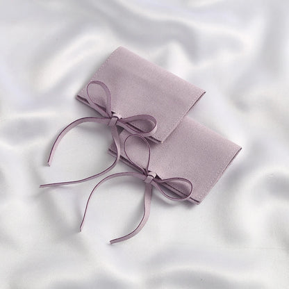 5PCS Microfiber Velvet Jewelry Gift Bags – Soft Pouches for Earrings, Necklaces, Wedding Favors, Christmas, Candy & Gift Packaging