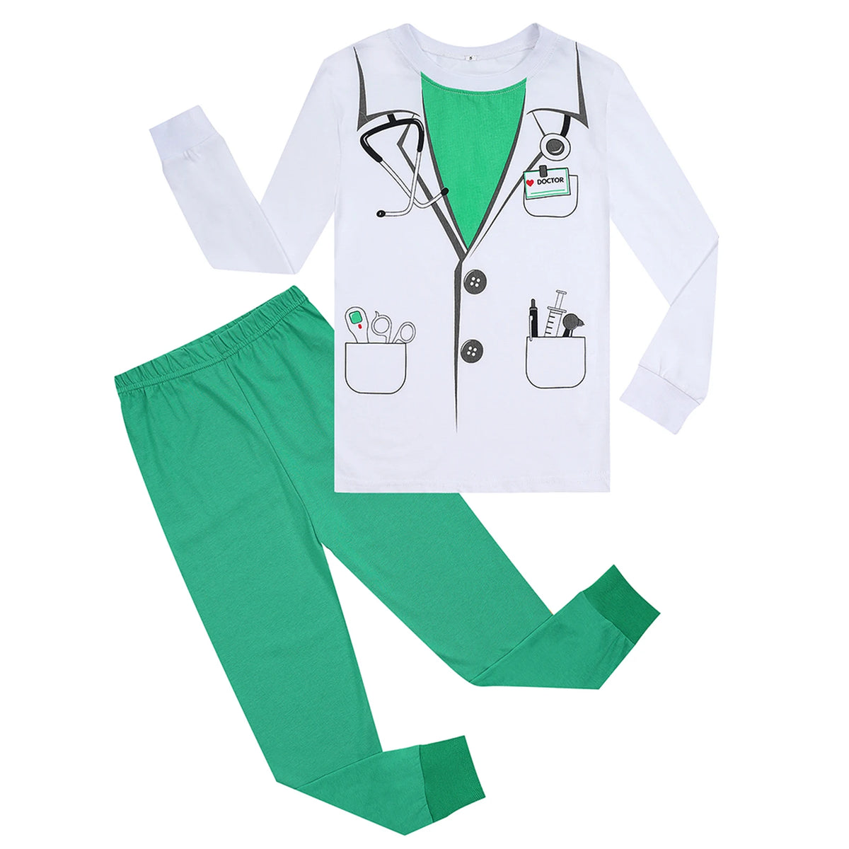 Boys Firefighter & Police Costume Set – Kids Carnival Cosplay Role-Play Outfit for Parties, Dress-Up & Fun Events
