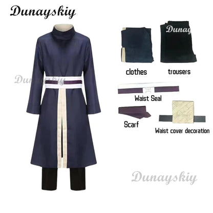 Obito Inspired Cosplay Costume Set – Anime Wig, Full Face Mask & Outfit for Adult Halloween, Carnival & Party Roleplay