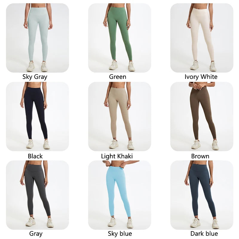 Women’s High Waist Yoga Leggings – Super Soft Gym Running Workout Tights with Push-Up Fit