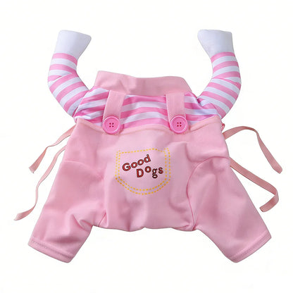 Funny Halloween Dog & Cat Costume – Cozy Puppy Pullover Outfit for Small, Medium & Large Dogs, Chihuahua Pet Cosplay Dress-Up Clothes