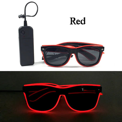 LED Luminous Party Glasses – Futuristic Rainbow Space & Robot Rave Goggles with Star Lights for Concerts, DJ Events, Masquerade & Y2K Parties