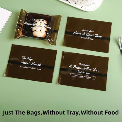 LBSISI Life 100 bolsas para galletas de luna – Bolsas de plástico transparentes para empaques de regalo caseros para festivales, galletas y crujientes de yema de huevo