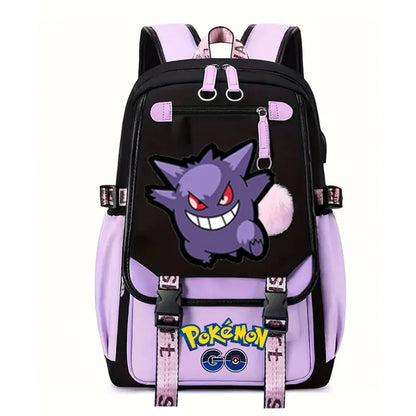Sac à dos pour enfants grande capacité inspiré des animes | Cartable pour garçons et filles avec compartiment pour ordinateur portable