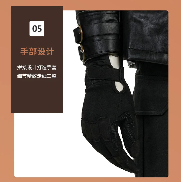 2026 Unisex Cosplay Costume Set – Coat, Elastic Pants, Belt & Gloves Adult Outfit for Convention, Gift & Roleplay