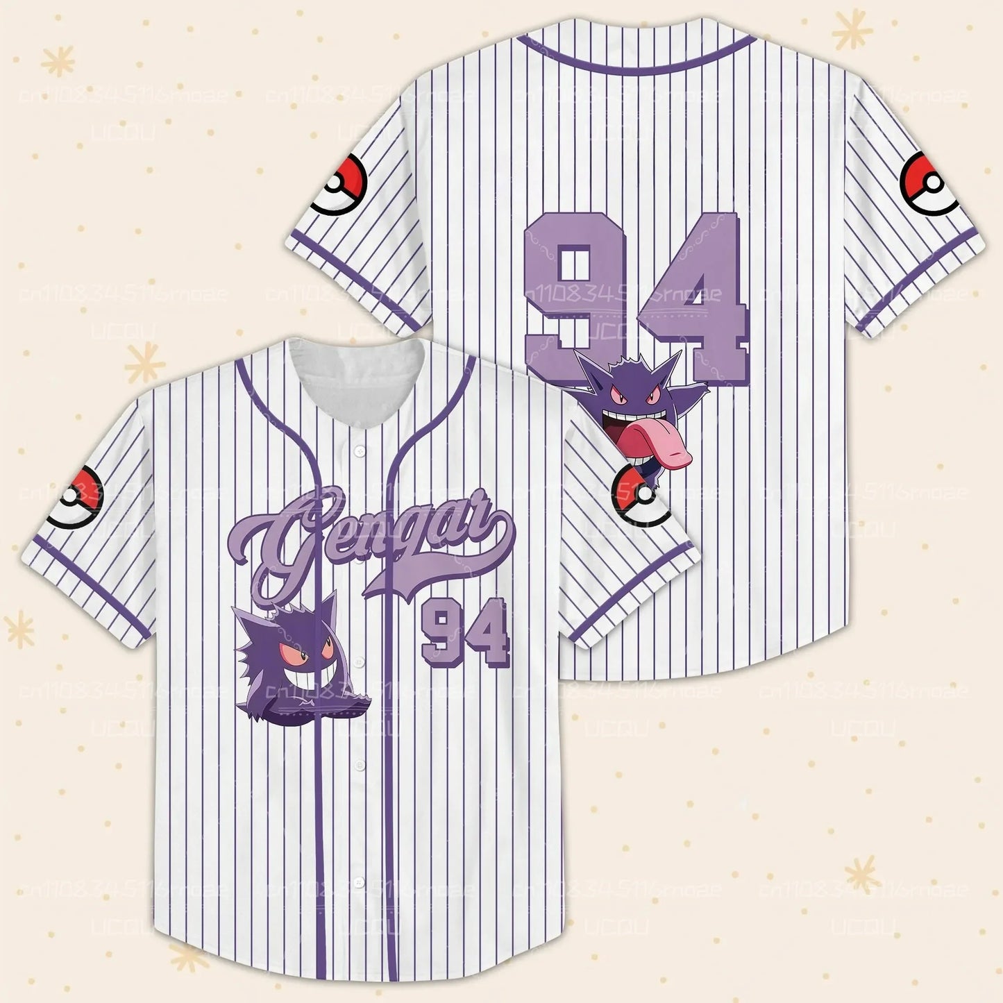 Veste de Baseball Unisexe Imprimée en 3D Style Anime Été 2026 | Mignonne Décontractée Respirante Streetwear