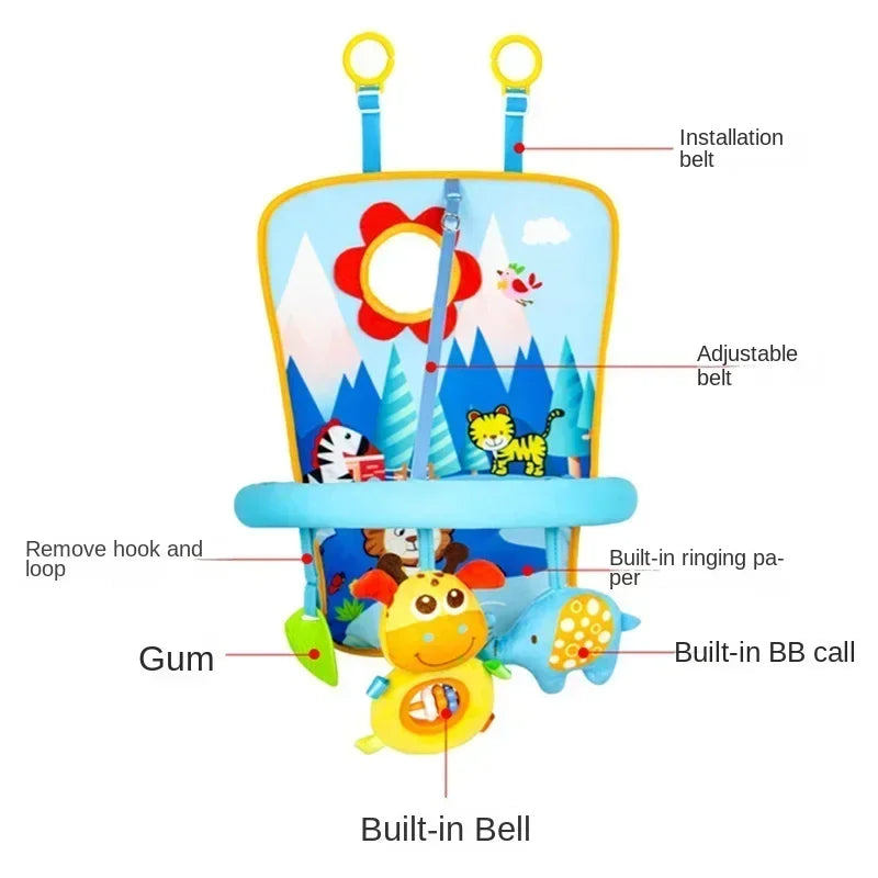 Juguete Colgante para Asiento de Bebé – Sonajero Colgante para Centro de Actividades Infantiles, Juguete Sensorial para Cochecito y Cuna para el Desarrollo Temprano, Juguete para Patadas para Bebés, Regalo para Niños Pequeños y Recién Nacidos