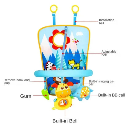 Juguete Colgante para Asiento de Bebé – Sonajero Colgante para Centro de Actividades Infantiles, Juguete Sensorial para Cochecito y Cuna para el Desarrollo Temprano, Juguete para Patadas para Bebés, Regalo para Niños Pequeños y Recién Nacidos