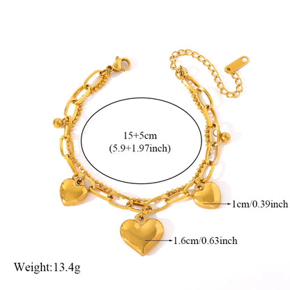 Pulsera de acero inoxidable 316L con dijes de estrellas de mar, luna y estrellas doradas – Cadena de muñeca moderna para mujer, regalo de joyería para fiestas
