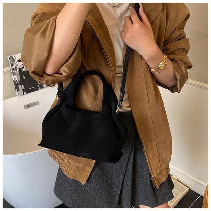 Sac à main bouffant français – Sac à bandoulière givré tendance avec fermoir magnétique, sac à main rétro en forme de nuage, sac à main tendance de style boîte à déjeuner pour femmes pour une utilisation décontractée et quotidienne