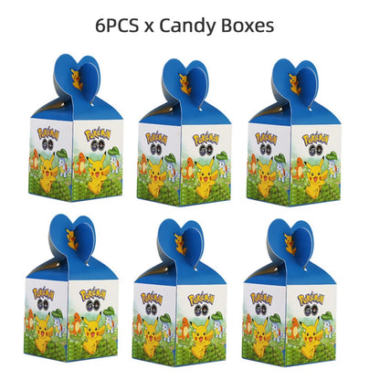 Pokémon Birthday Gift Bags – Pikachu Candy Loot Bags for Party Decorations, Goody Bags & Fillers Supplies