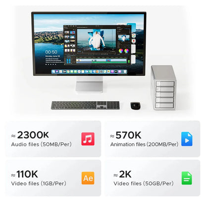 ORICO 4/5 Bay HDD Docking Station – USB 3.2 Type-C 10Gbps SATA Hard Drive Enclosure for 2.5" & 3.5" SSD HDD