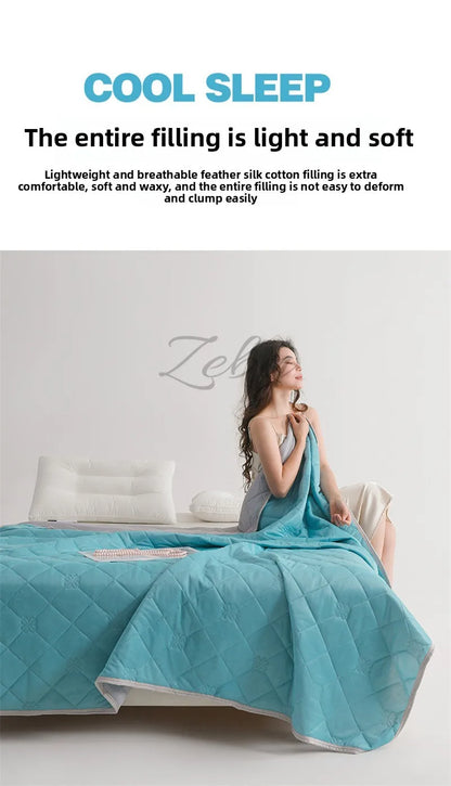Manta Refrescante de Verano – Colcha Ligera y Transpirable para Cama con Comodidad de Aire Acondicionado