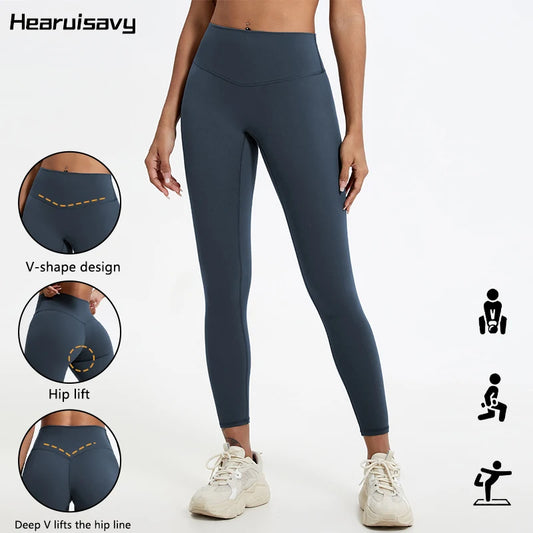 Legging de yoga taille haute pour femme – Collant de sport ultra-doux avec effet push-up pour la gym, la course et l'entraînement
