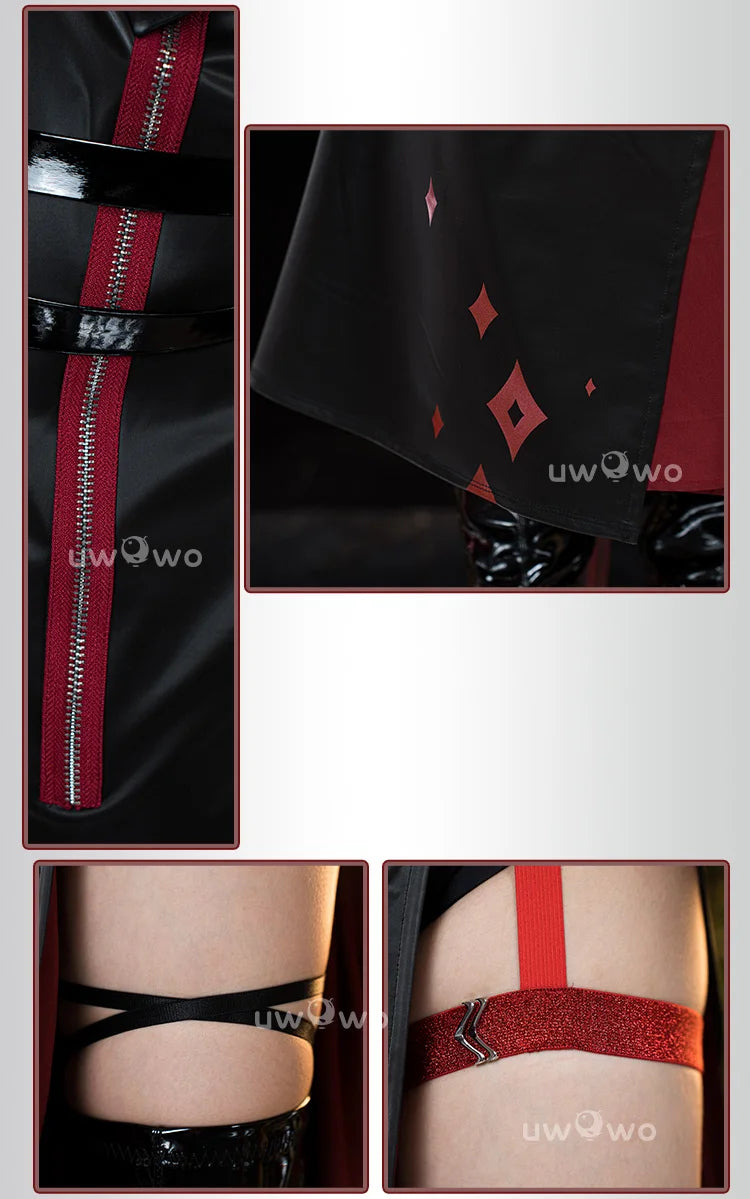 UWOWO Genshin Impact Arlecchino “The Knave” Cosplay Costume – Music Concert / Halloween Outfit