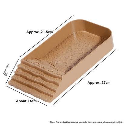 Reptile Bathing Pool & Feeding Dish – Water Bowl with Ramp for Snakes, Turtles, Bearded Dragons & Lizards, Terrarium Habitat Accessory