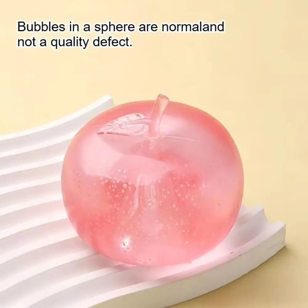 Blue Coconut Oil Squishy Ball – Soft Transparent Quick-Rebound Squeeze Toy, Slow Rising Stress Relief Maltose Squishy Fidget Toy