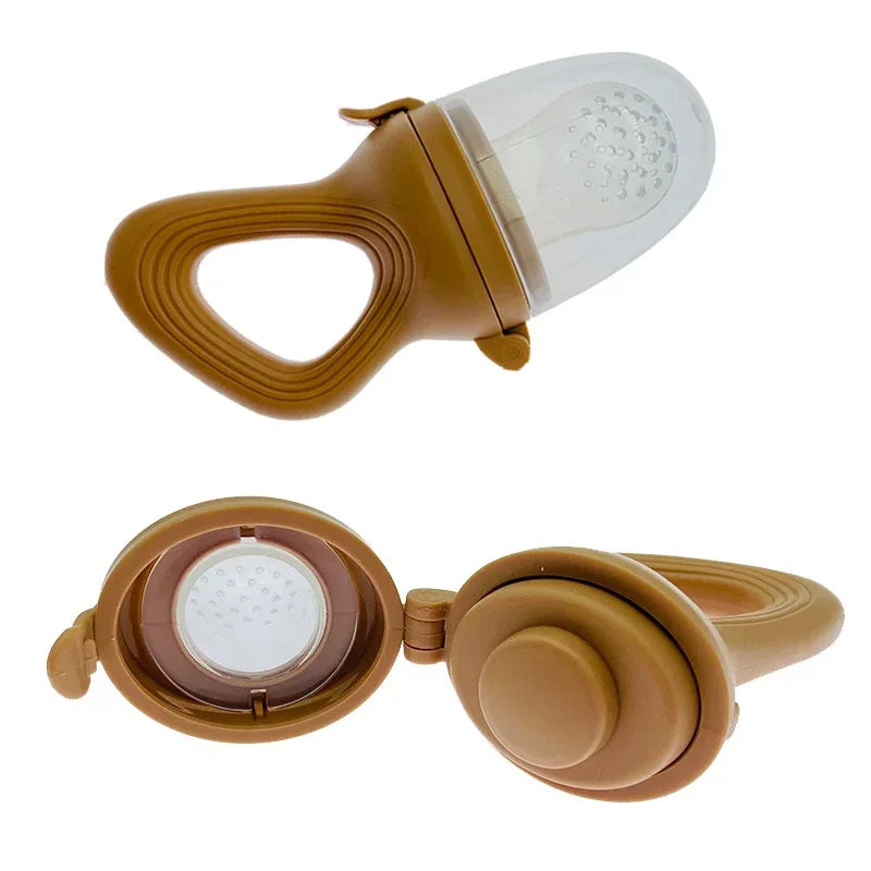 Silicone Baby Fruit Feeder Pacifier – Fresh Food & Teething Feeder with Protective Cover