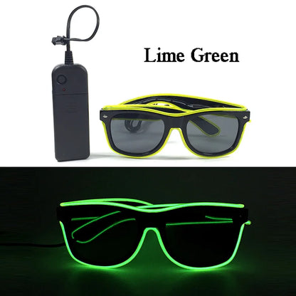 LED Luminous Party Glasses – Futuristic Rainbow Space & Robot Rave Goggles with Star Lights for Concerts, DJ Events, Masquerade & Y2K Parties