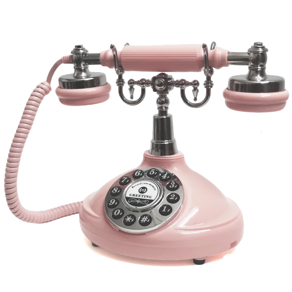 Retro Wedding Voice Guestbook Phone – Classic Vintage Telephone Audio Guestbook for Weddings, Birthdays, Parties & Confessional Messages
