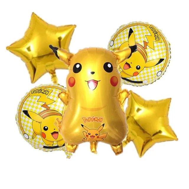 Pokémon Pikachu Birthday Party Decorations Tableware Set – Paper Cups, Plates, Tablecloth, Straws, Banner & Napkins for Kids Party Supplies