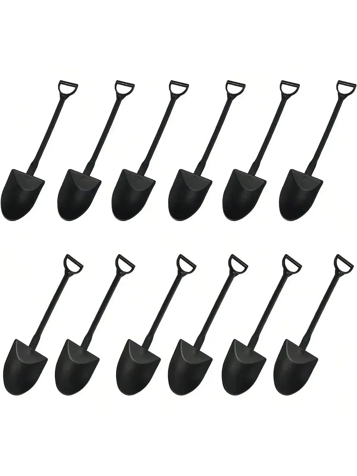 Multi-Piece Halloween Cupcake Toppers – Tombstone & Graveyard Cake Decorations with Novelty Mini Shovel Spoons for Halloween Parties