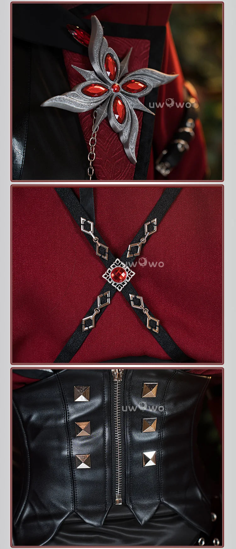 UWOWO Genshin Impact Arlecchino “The Knave” Cosplay Costume – Music Concert / Halloween Outfit