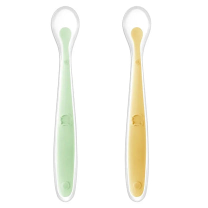 Soft Silicone Baby Feeding Spoon – Gentle Training Spoon for Infants, Toddlers & Baby-Led Weaning